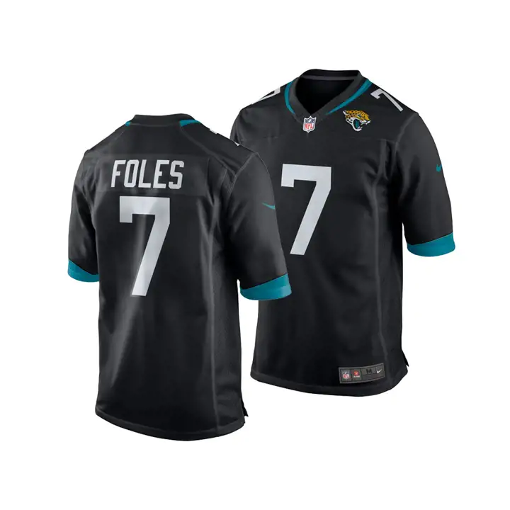 Maillot de match JAGUARS NFL Nick Foles noir
