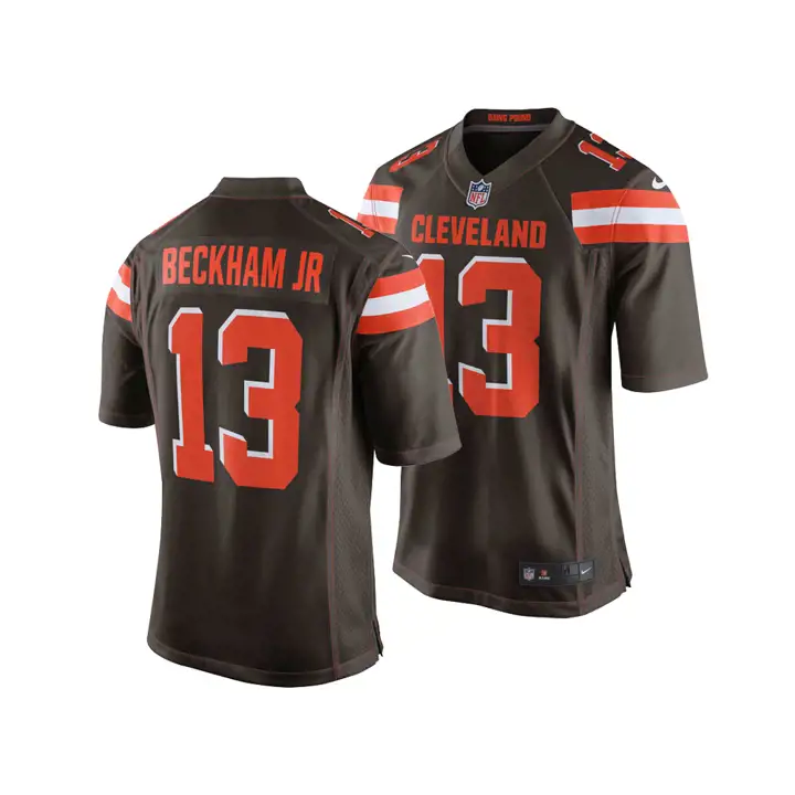 Maillot de match NFL des Browns Odell Beckham Jr. marron