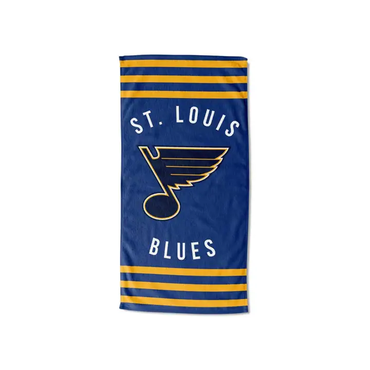 Serviette de plage 30x60 720 St. Louis Blues bleue