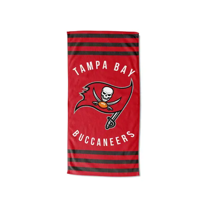 Serviette de plage 30x60 720 Tampa Bay Buccaneers rouge