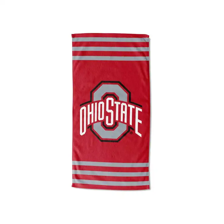 Serviette de plage 30x60 720 Ohio State Buckeyes rouge