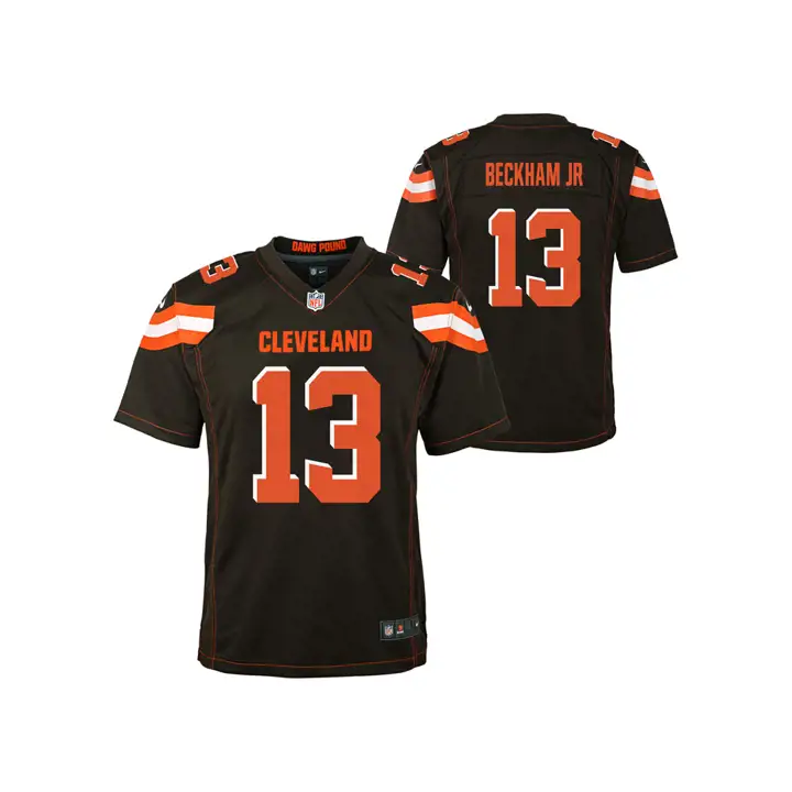 Maillot de match NFL BROWNS pour jeune Odell Beckham Jr. marron