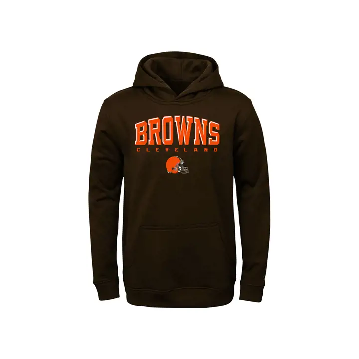 Sweat à capuche NFL Youth BF polaire 19 Cleveland Browns marron