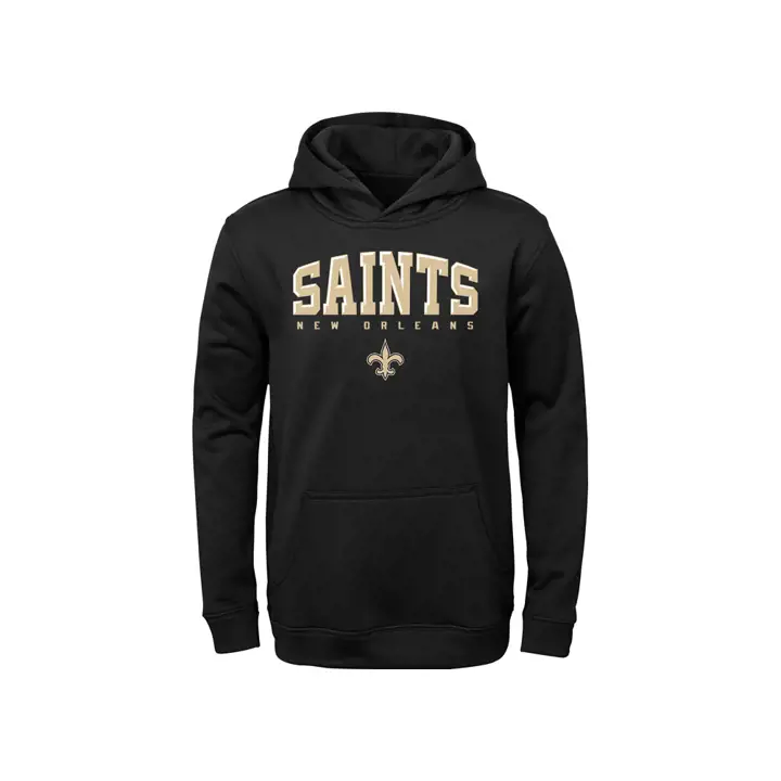 NFL Youth BF Polaire à Capuche 19 Saints de la Nouvelle-Orléans noir