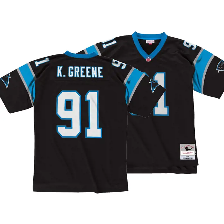 Maillot Rétro NFL Panthers M&N Replica Kevin Greene noir