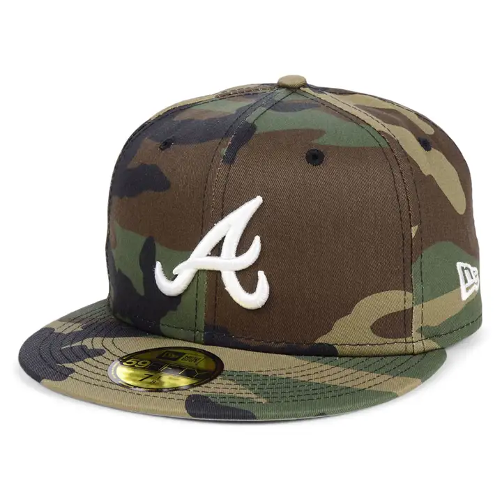 Casquette ajustée 59FIFTY MLB Woodland Basic des Braves d'Atlanta