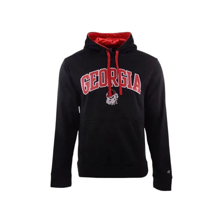 Sweat à capuche en molleton Georgia NCAA Field Day noir