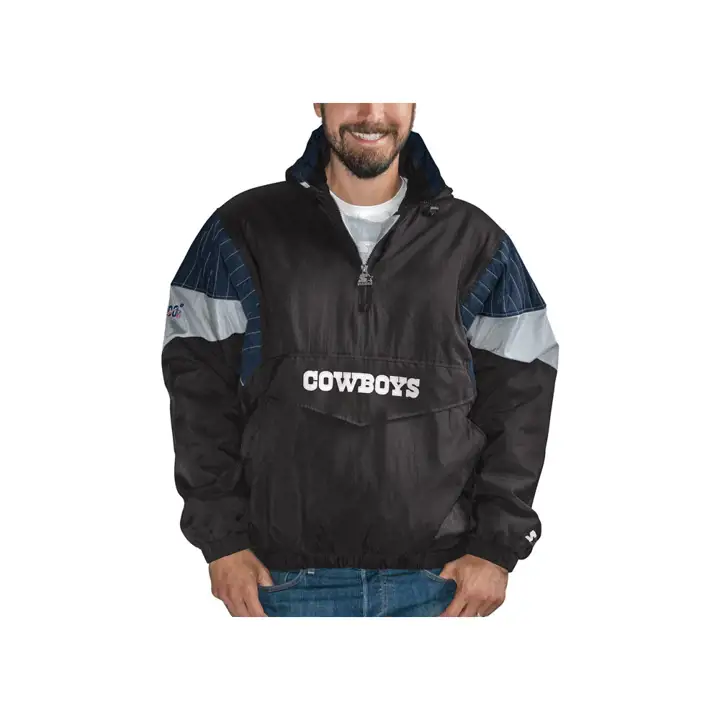 Blouson de survêtement commémoratif 100e anniversaire NFL COWBOYS 19 b