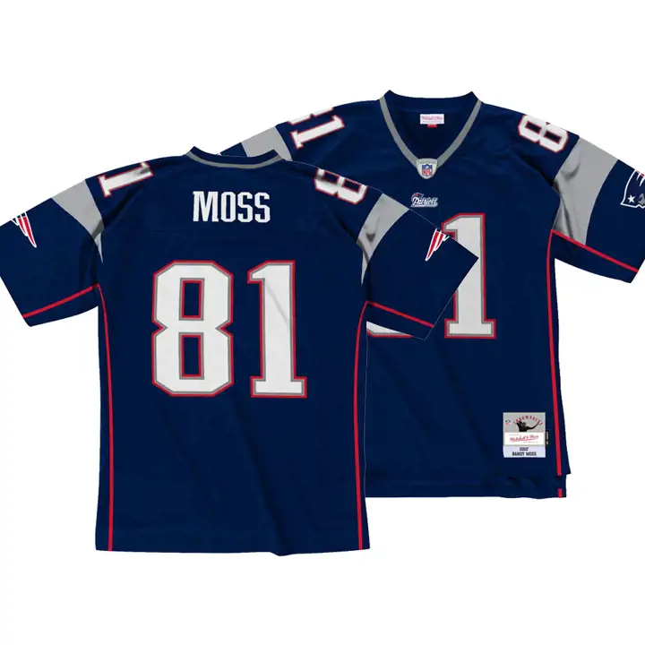 NFL M&N Maillot Réplique Rétro New England Patriots Marine R