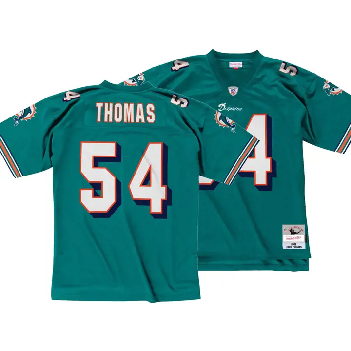Maillot Rétro NFL M&N des Miami Dolphins Zach Thomas