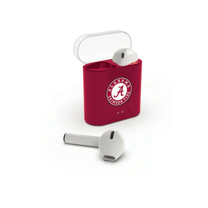 Écouteurs sans fil Alabama Crimson Tide blancs/rouges