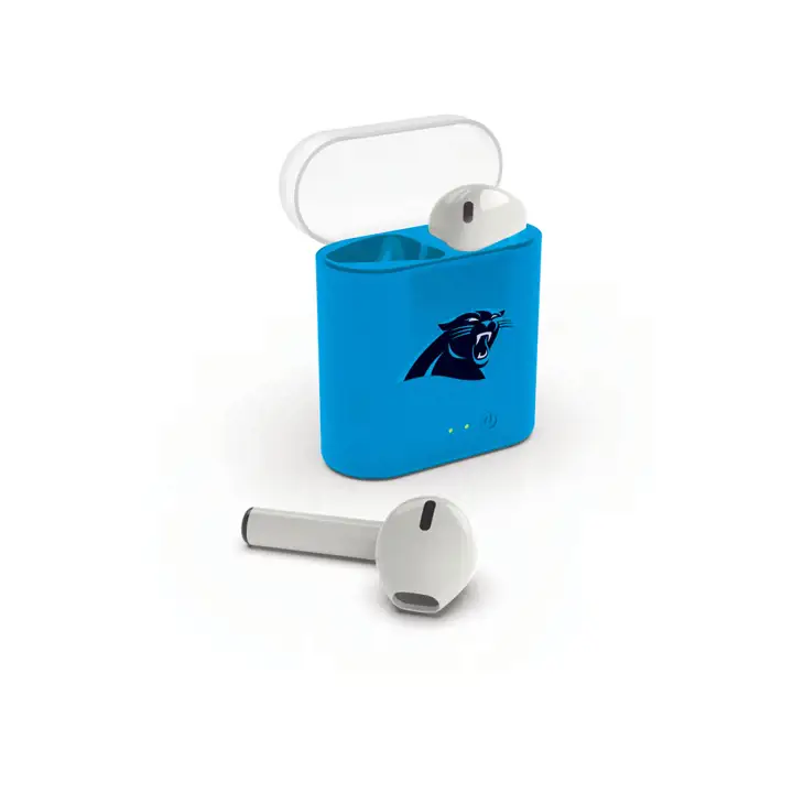 Écouteurs sans fil Carolina Panthers blanc/bleu