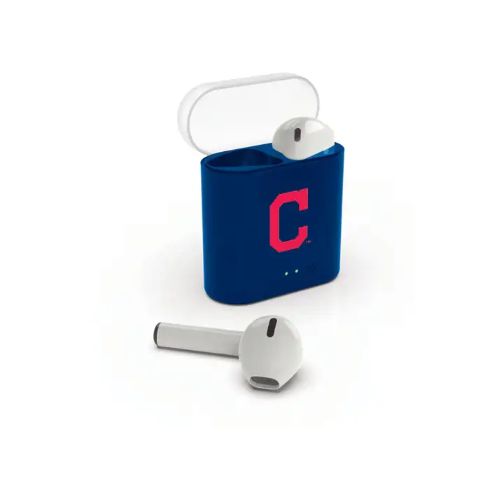 Écouteurs sans fil Cleveland Indians blanc/rouge