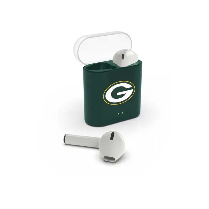 Écouteurs sans fil des Green Bay Packers blc/vrt