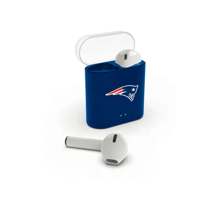Écouteurs sans fil New England Patriots blanc/bleu marine