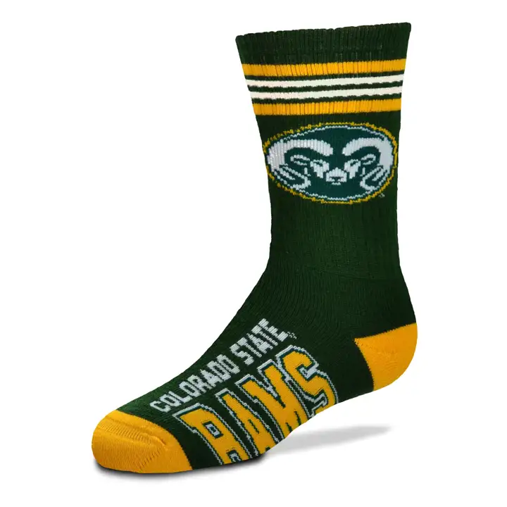 YTH 4 Stripe Deuce Crew Colorado State Rams Vrt