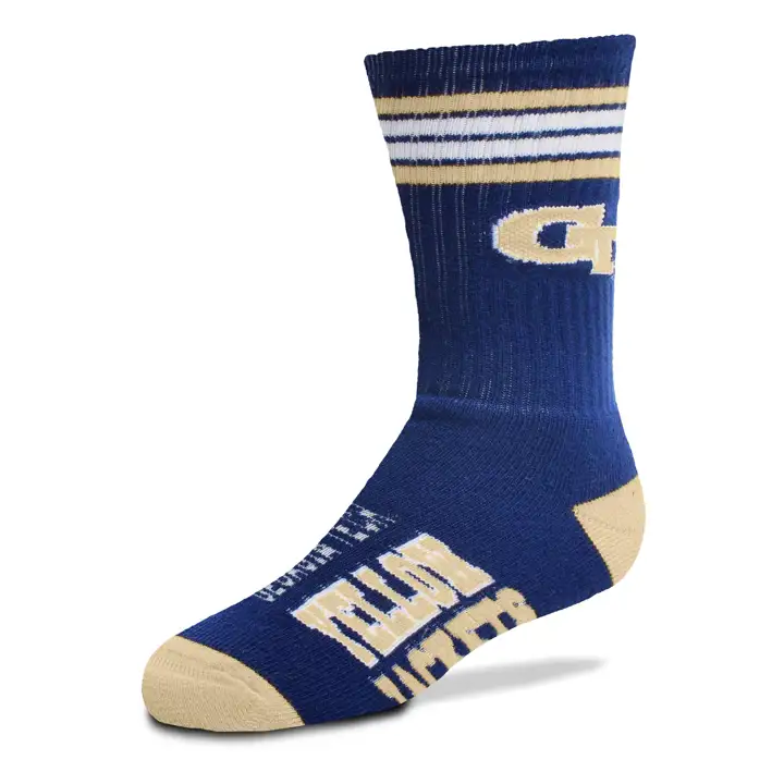 YTH 4 rayures Deuce Crew Georgia Tech Yellow Jackets marine