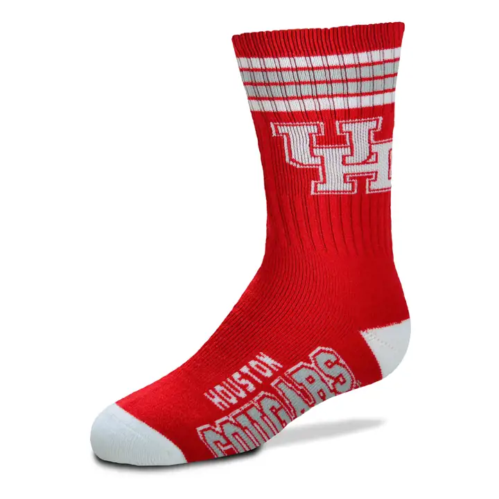 YTH 4 Stripe Deuce Crew Houston Cougars rouge