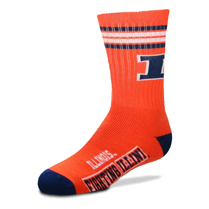 YTH 4 Stripe Deuce Crew Illinois Fighting Illini org