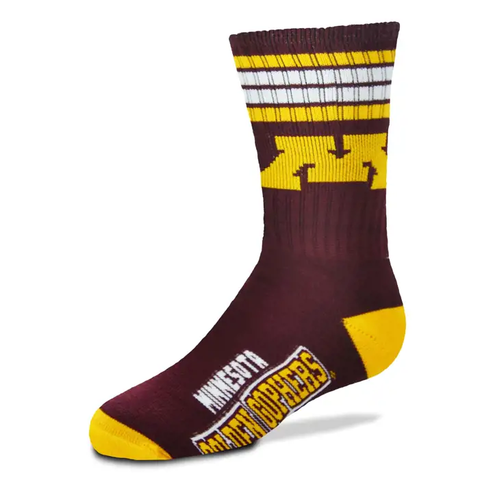 YTH 4 rayures Deuce Crew Minnesota Golden Gophers mar