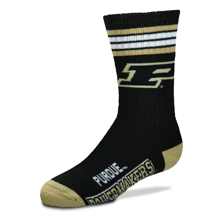 YTH 4 bandes Deuce Crew Purdue Boilermakers noir