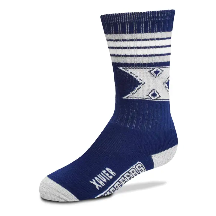 YTH 4 rayures Deuce Crew Xavier Musketeers marine