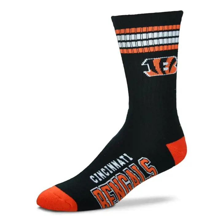 Jeunesse 4 rayures Deuce Crew Cincinnati Bengals noir