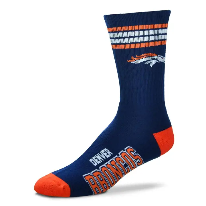 YTH 4 Stripe Deuce Crew Denver Broncos bleu marine