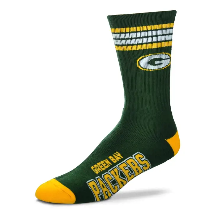 YTH 4 Stripe Deuce Crew Green Bay Packers vrd