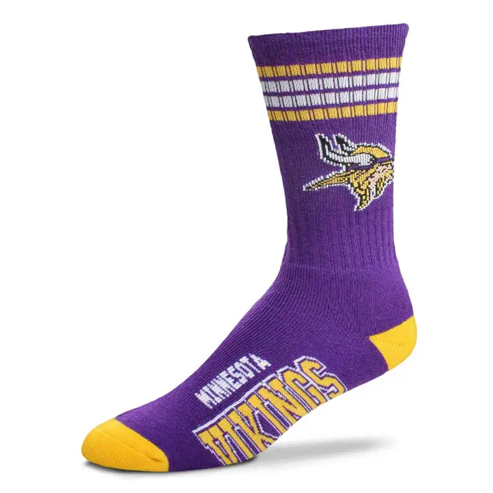 YTH 4 Stripe Deuce Crew Minnesota Vikings violet