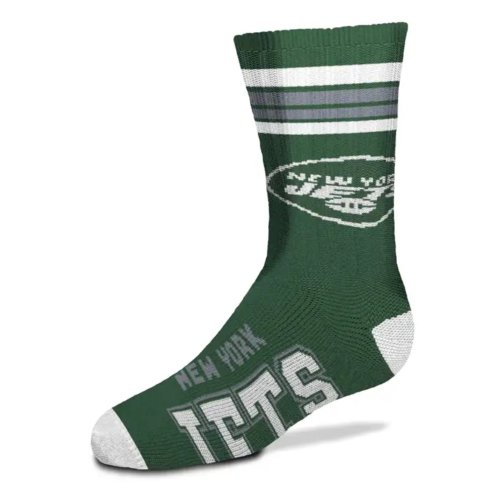 YTH 4 Stripe Deuce Crew New York Jets vert
