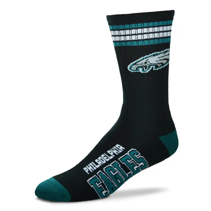 YTH 4 Stripe Deuce Crew Philadelphia Eagles vert