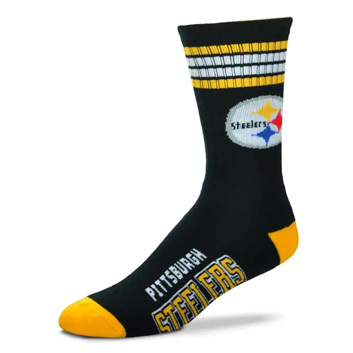 YTH 4 Bandes Deuce Crew Pittsburgh Steelers noir