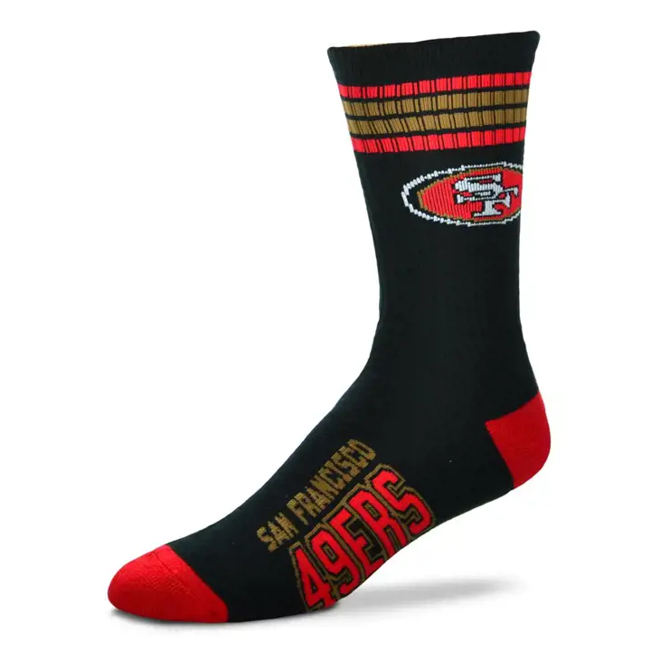 Casquette YTH 4 rayures Deuce Crew San Francisco 49ers noire