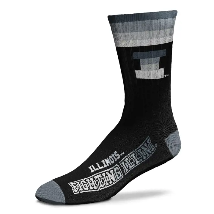 Illinois Fighting Illini NCAA Platine Deuce Noir