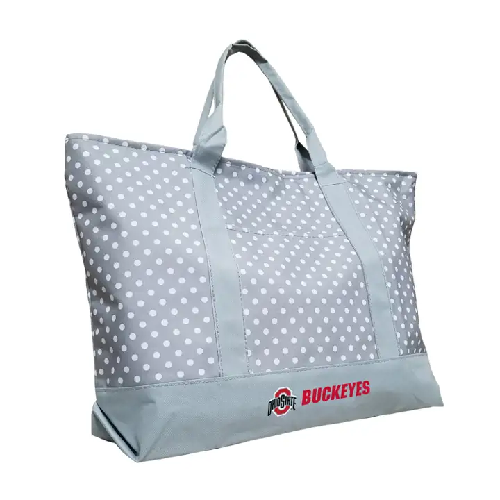 Sac fourre-tout ikat Ohio State blc/rouge