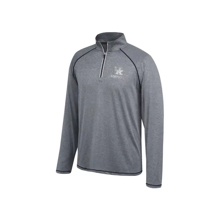 Kentucky Wildcats NCAA Horizon Réfléchissant 1/4 Zip 19 Charbon