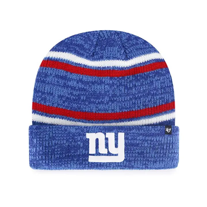 New York Giants NFL bonnet tricoté marbré à revers RBL/RED
