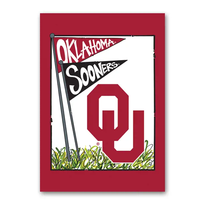 "Drapeau de maison Oklahoma Sooners 40" x 28" Rouge"