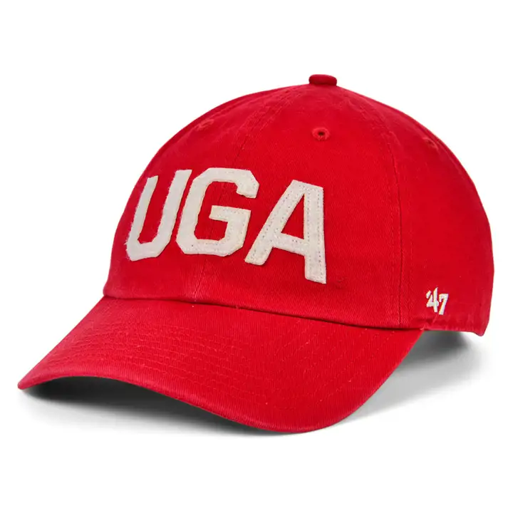 "Casquette « UGA » rouge Finley Clean Up des Bulldogs de la Géorgie de la NCAA"