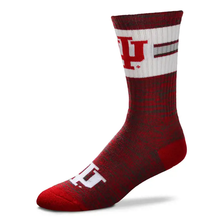 Chaussettes rouges d'équipage première équipe FBF NCAA Indiana Hoosiers