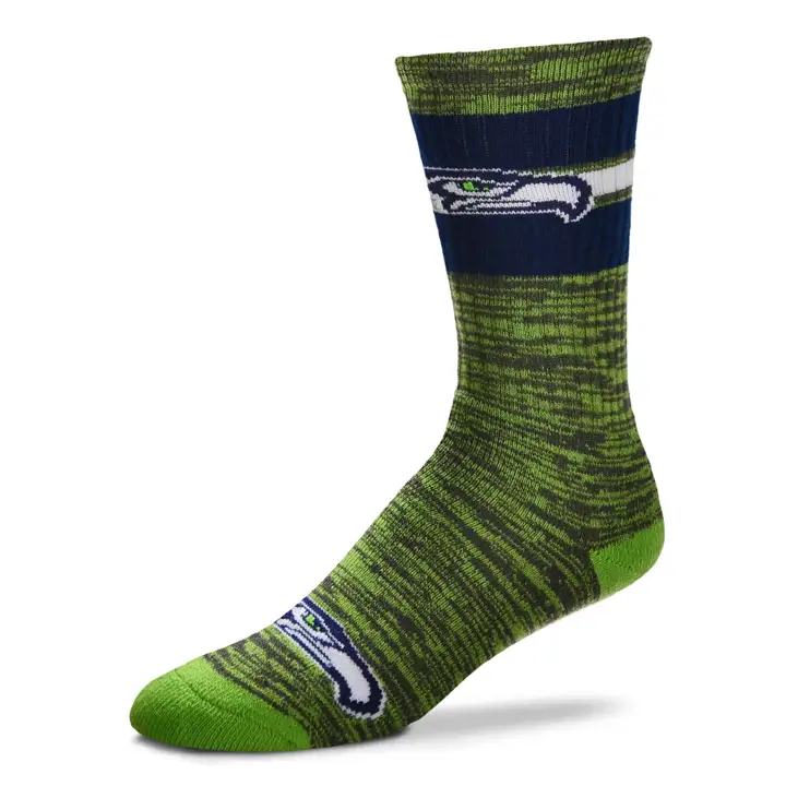 Chaussettes mi-mollet FBF NFL First String Seattle Seahawks lime
