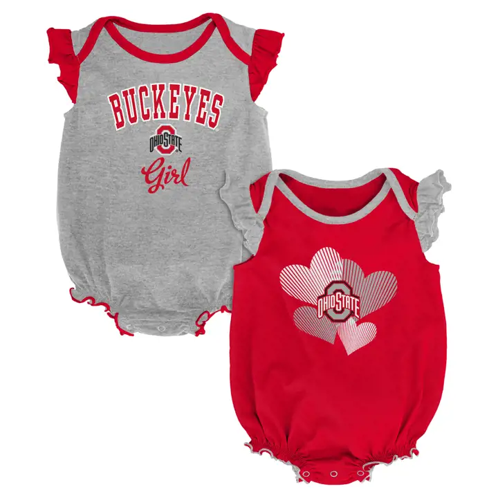 Ensemble 2 pièces de célébration Ohio State Buckeyes NCAA pour bébés filles 19
