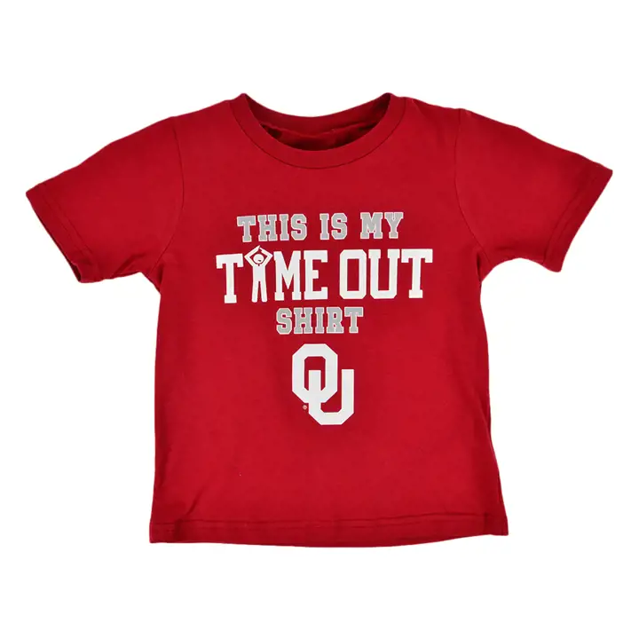 T-shirt Oklahoma Sooners NCAA On Time Out pour nourrisson 19 crim
