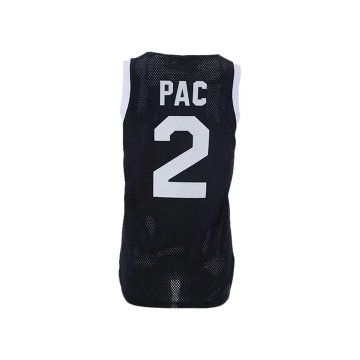 Au-dessus du maillot de cinéma 2Pac noir