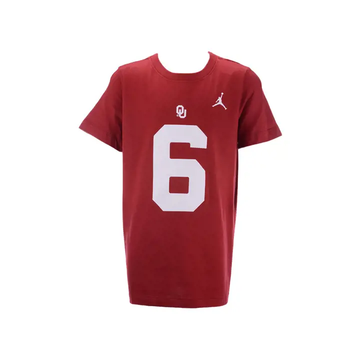 T-shirt Jeune étoile montante Oklahoma NCAA Baker Mayfield CRIM