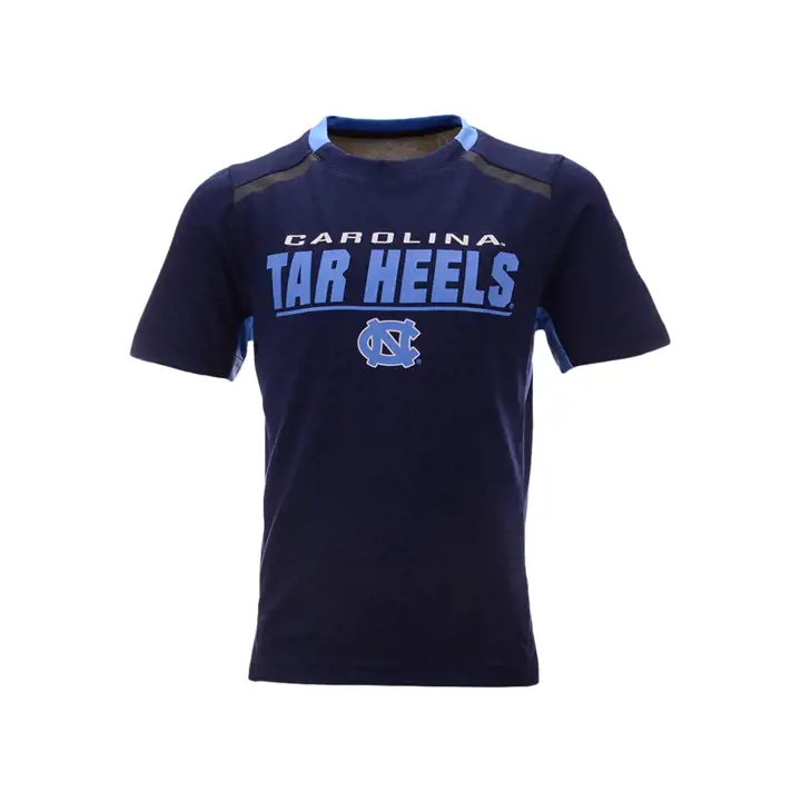 T-shirt de performance statique NCAA Tar Heels de la Caroline du Nord pour enfants