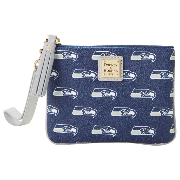 Pochette de stade Saffiano Seattle Seahawks marine