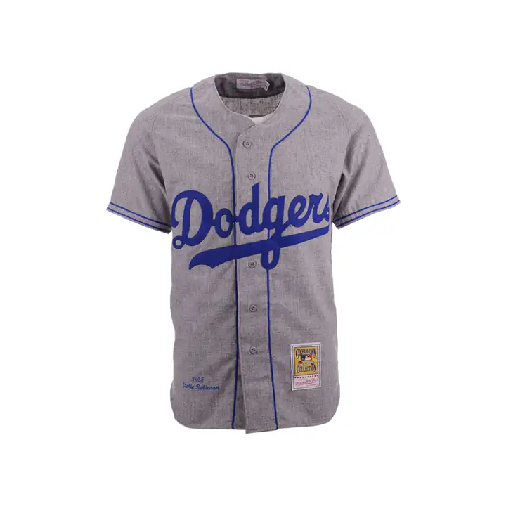 BROO DOD MLB M&N Maillot en laine authentique Sandy Koufax gris