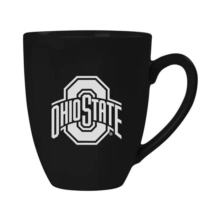 Tasse bistro en céramique Ohio State Buckeyes 15 oz, noire